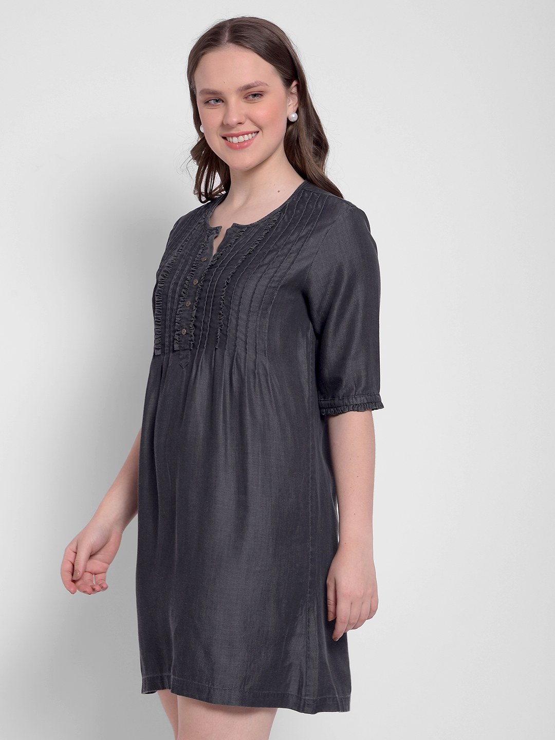 Numero Uno Women Grey Casual Dress
